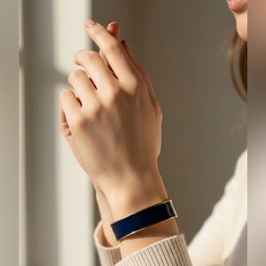 Banana Republic Gold Navy Bangle Bracelet